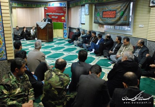 همایش بسیجیان در شرکت آب وفاضلاب استان گلستان برگزار شد