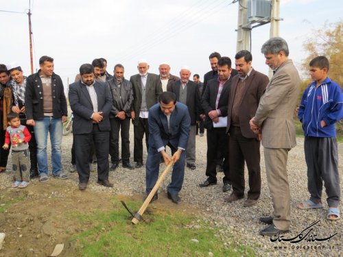 عملیات اجرایی طرح هادی در 5 روستای شهرستان آق قلا آغاز شد