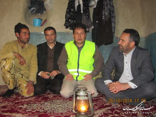 بازدید فرماندار از عشایر نوار مرزی و طرح مبارزه با بیماری تب برفکی