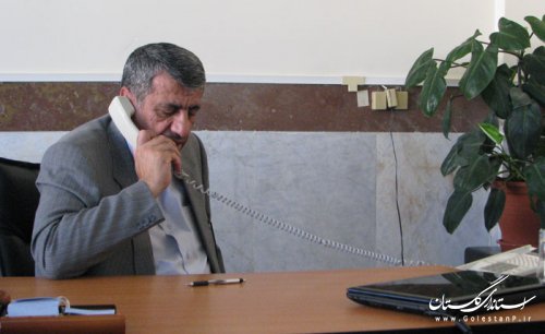 ارتباط تلفنی مستقیم مدیرکل آموزش و پرورش  استان با مدیران مدارس