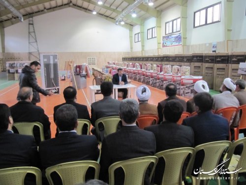 افتتاح نمایشگاه جهیزیه خیریه ازدواج آسان در رامیان