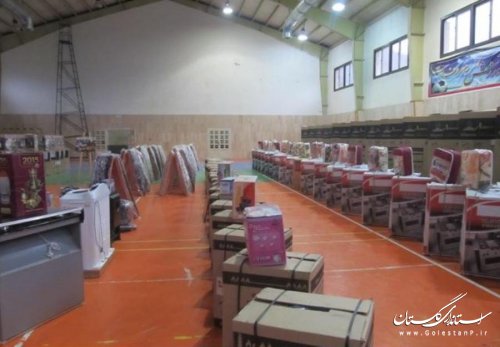 افتتاح نمایشگاه جهیزیه خیریه ازدواج آسان در رامیان