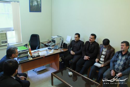 فرماندار شهرستان گرگان در اولین روزکاری با کارکنان دیدار کرد