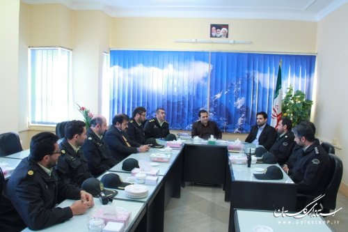 شورای فرماندهی انتظامی شهرستان گرگان با فرماندار مرکز استان دیدار کردند