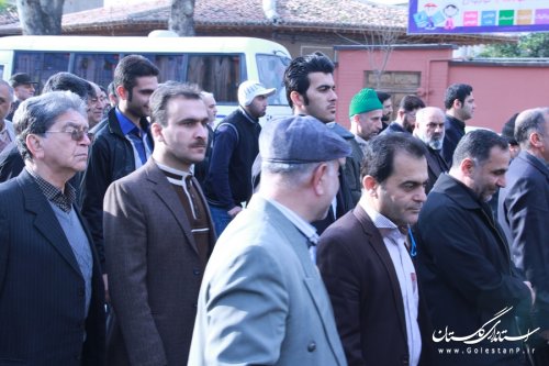 مراسم تشییع پیکر جانباز شیمیایی"حاج محمد ذبیحی "