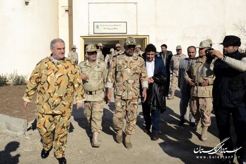 استاندار گلستان از پاسگاههای مرزی خشکی استان بازدید کرد