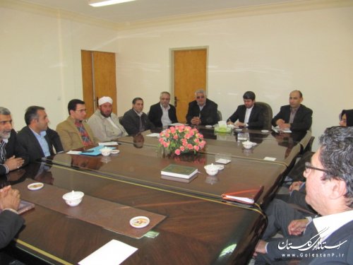نشست فرماندار کلاله با اعضای ستاد انتخاباتی دکتر روحانی در شهرستان