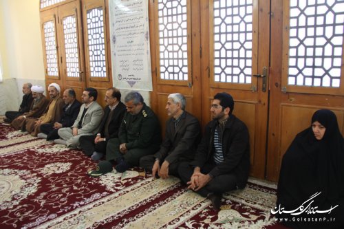 دیدار اعضای ستاد دهه فجر گلستان با حضرت آیت الله میبدی