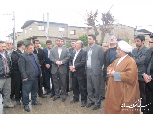 افتتاح پروژه های دهیاری روستای  گلند از توابع بخش مرکزی رامیان