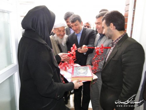 افتتاح و بهره برداری خانه بهداشت روستای آرخ بزرگ شهرستان گمیشان