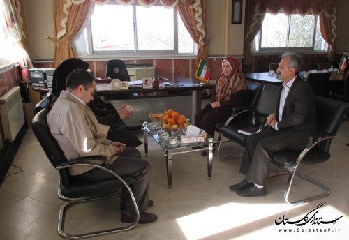 دیدار مدیرکل بهزیستی استان با فرماندار ترکمن