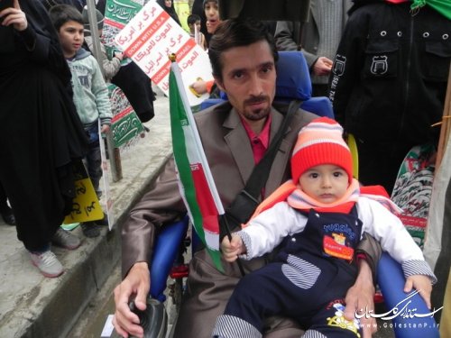 حضور پرشور مردم شهرستان مینودشت در راهپیمایی 22 بهمن به روایت تصویر