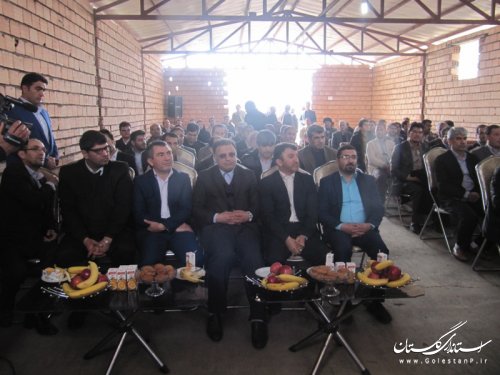 افتتاح پروژه پرورش مرغ گوشتی 100 هزار قطعه ای در روستای سقرتپه گمیشان