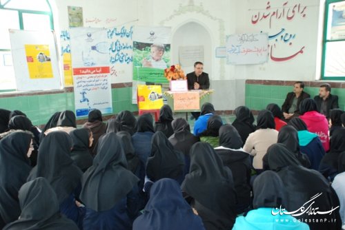 کارگاه آموزشی مدیریت مصرف آب شرب در دبیرستان دخترانه عفاف گرگان برگزار شد