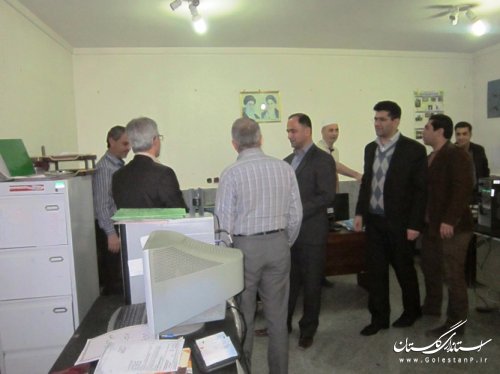 بازدید سرزده فرماندار کردکوی از ادارات شهرستان