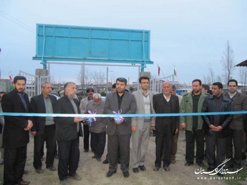 افتتاح طرح ساماندهی  گلزار شهدا و سردخانه  غسالخانه روستای توران فارس