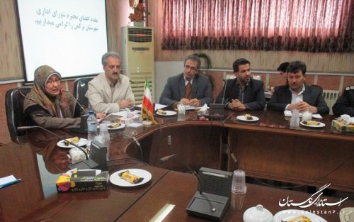 حضور مدیر کل آموزش فنی و حرفه ای  استان در  شورای اداری شهرستان ترکمن