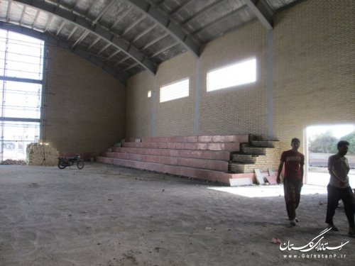 سالن چند منظوره روستای چارقلی در آستانه افتتاح