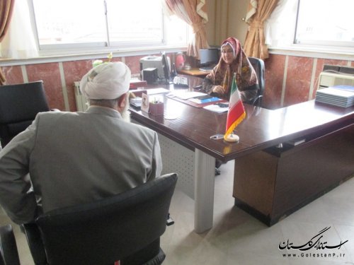 ملاقات عمومی فرماندار شهرستان ترکمن با مراجعه کنندگان 