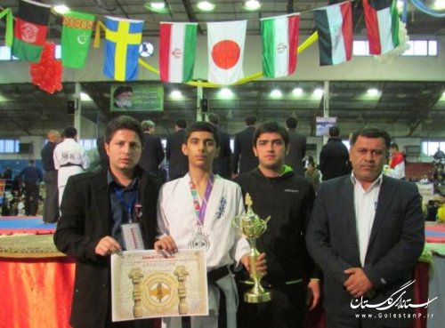 نوجوان نصرآبادی نایب قهرمان مسابقات بین المللی کاراته