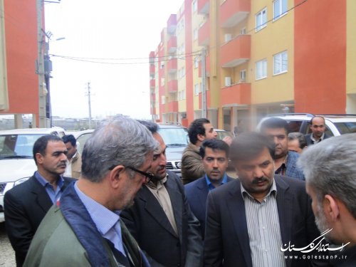 بازدید قائم مقام وزیر راه و شهرسازی از سایت مسکن مهر شهرستان آزادشهر