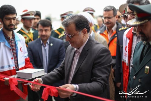 قرارگاه مشترک جمعیت هلال احمر و نیروی انتظامی استان گلستان در نوروز 94 افتتاح شد