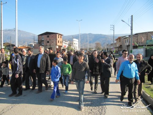 پیاده روی خانوادگی روستایی در بندرگز برگزار شد
