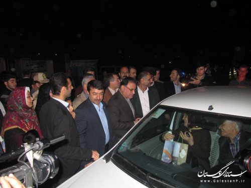 استقبال از مسافران نوروزی در ورودی استان گلستان