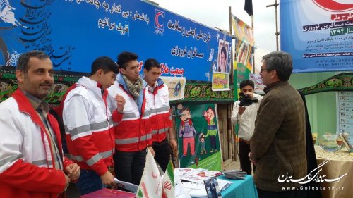 عضو تیم ملی والیبال راهنمای پست‌های نوروزی هلال احمر در استان گلستان  شد