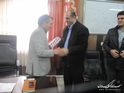 دیدار مدیر کل جدید کتابخانه های عمومی استان گلستان با فرماندار گمیشان