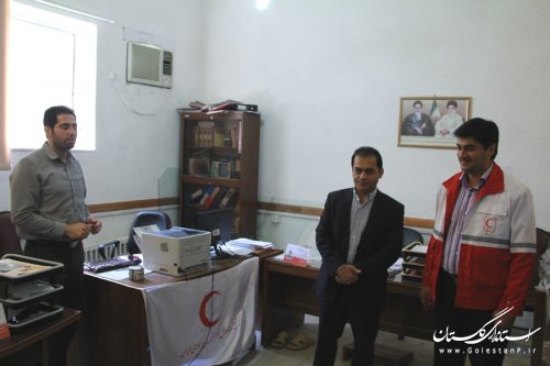 بازدید سرزده فرماندار گرگان از جمعیت هلال احمر شهرستان 