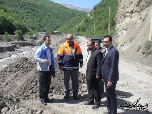 بازدید فرماندار علی آباد کتول از پروژه های راه وشهرسازی شهرستان 