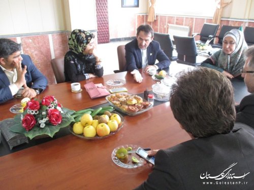 دیدار فرماندار شهرستان ترکمن با عضو هیئت مدیره راه آهن کشور