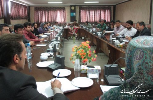اولین جلسه رابطین جوان ادارات شهرستان ترکمن برگزار شد