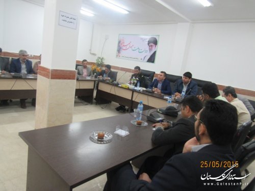 جلسه کمیته پشتیبانی ستاد ارتحال امام خمینی (ره) در شهرستان گمیشان برگزار شد