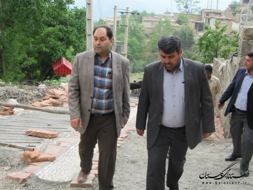 بازدید فرماندار رامیان از اجرای طرح هادی روستاهای رضی و سید کلاته