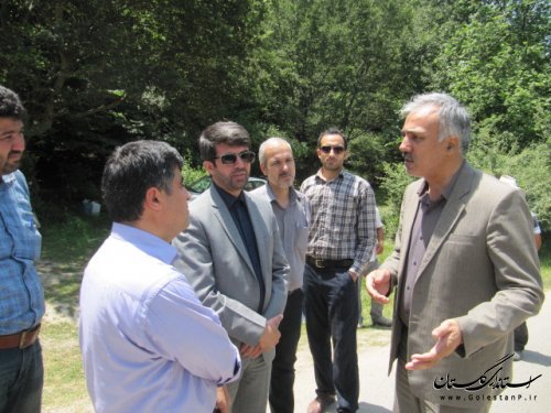 بازدید فرماندار کلاله از پروژه آبرسانی چشمه آقسو