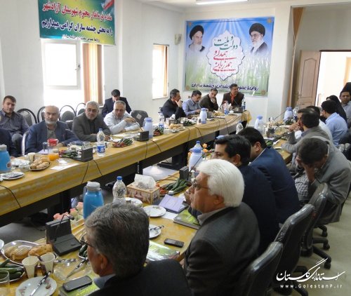 اولین همایش بخشداران استان گلستان در بخش چشمه ساران برگزار شد
