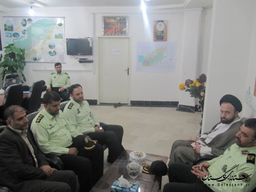 فرمانده نیروی انتظامی گلستان با فرماندار بندرگز دیدار کرد