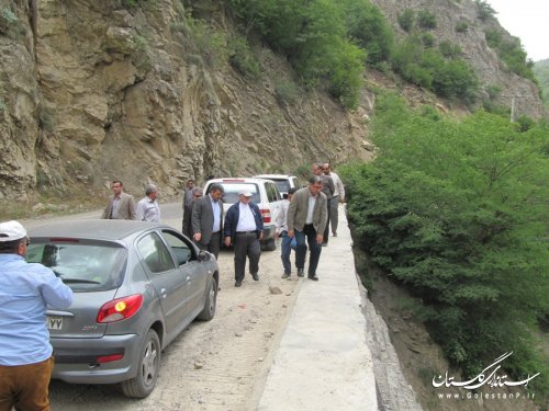 بازدید استاندار از پروژه های در حال اجرای اداره کل راه و شهرسازی در شهرستان رامیان