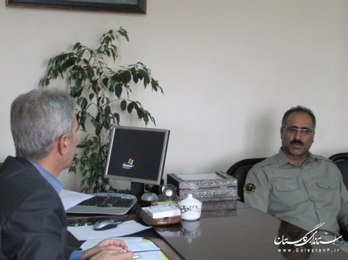 دیدار رؤسای ادارات شهرستان کردکوی با فرماندار
