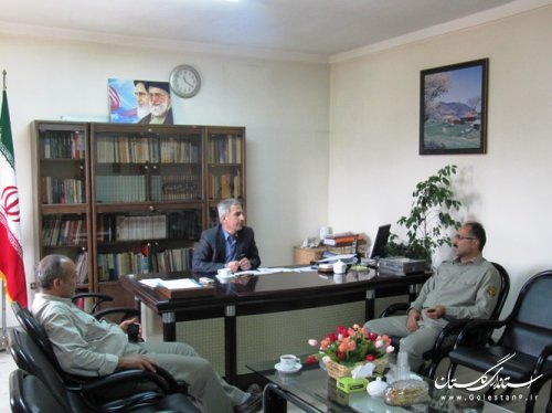 دیدار رؤسای ادارات شهرستان کردکوی با فرماندار