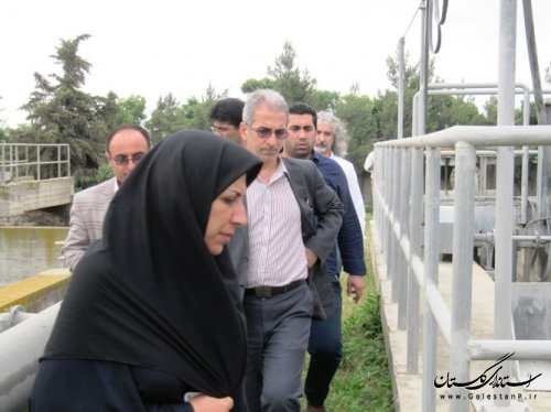 بازدید فرماندار از تصفیه خانه فاضلاب شهر کردکوی