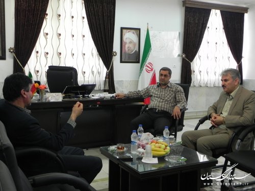 دیدار فرماندار مینودشت با مدیر کل جهاد کشاورزی استان