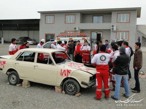 برگزاری دوره تخصصی نجات در حوادث و سوانح ترافیکی به میزبانی شهرستان گرگان