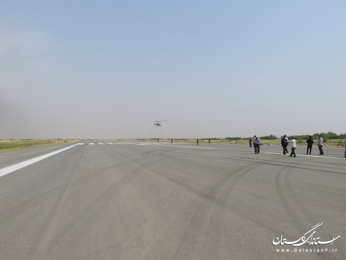 مانور طرح اضطراري فرودگاه بین المللی گرگان برگزار شد