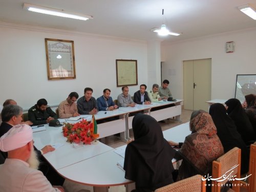 برگزاری جلسه گروه کاری آسیبهای اجتماعی،آموزش شهرستان آق قلا 