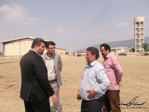 بازدید فرماندار رامیان از پروژه های عمرانی روستای گلند