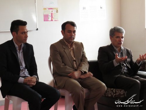بازدید فرماندار شهرستان آق قلا از مرکز روزانه آموزشی و توانبخشی بهزیستی