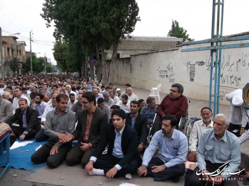 برگزاری نماز باشکوه عید سعید فطر در رامیان